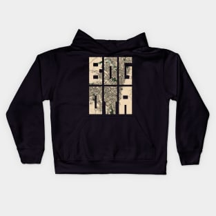 Bogota, Colombian City Map Typography - Vintage Kids Hoodie